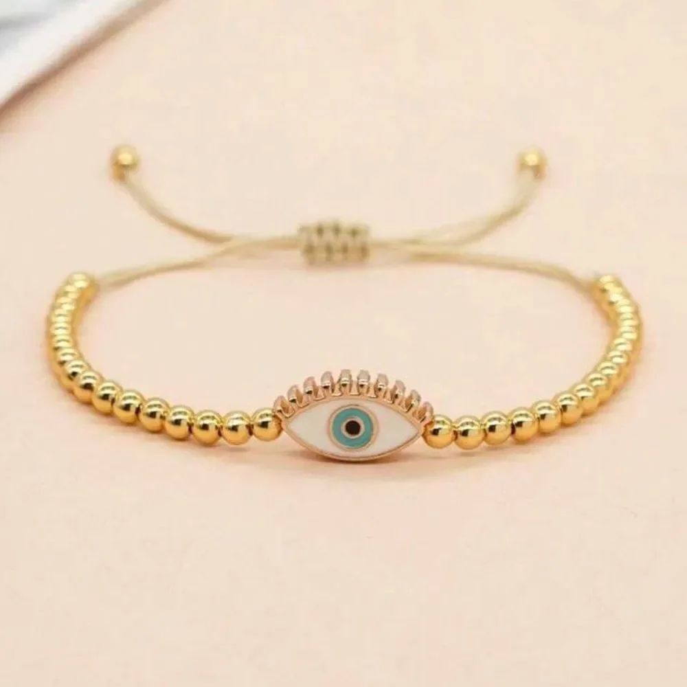 Gold Evil Eye Bracelet A1563